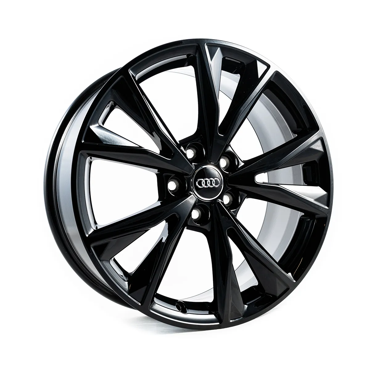 Nova originalna Audi OE 18" aluminijasta platišča za Audi Q3 (FA) – Črna, Sijaj