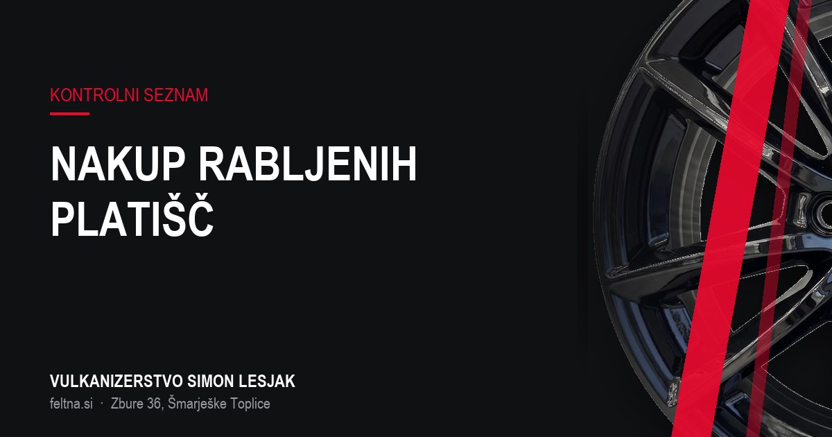 Nakup rabljenih originalnih platišč: kontrolni seznam pred plačilom